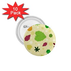 Leaves Background Leaf 1 75  Buttons (10 Pack) by Mariart