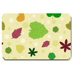 Leaves Background Leaf Large Doormat  by Mariart