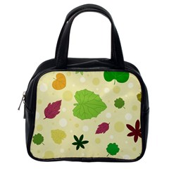 Leaves Background Leaf Classic Handbag (one Side) by Mariart