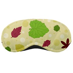 Leaves Background Leaf Sleeping Masks by Mariart