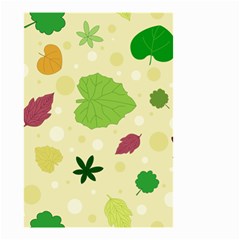 Leaves Background Leaf Small Garden Flag (two Sides) by Mariart