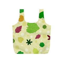 Leaves Background Leaf Full Print Recycle Bag (s) by Mariart