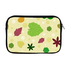 Leaves Background Leaf Apple Macbook Pro 17  Zipper Case by Mariart