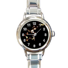 Shooting Star Round Italian Charm Watch by WensdaiAmbrose