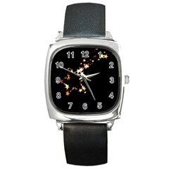 Shooting Star Square Metal Watch by WensdaiAmbrose