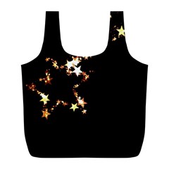 Shooting Star Full Print Recycle Bag (l) by WensdaiAmbrose