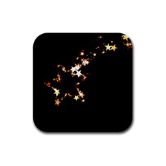 Shooting Star Rubber Square Coaster (4 Pack)  by WensdaiAmbrose