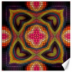 Kaleidoscope Art Pattern Ornament Canvas 12  X 12  by Pakrebo