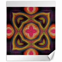 Kaleidoscope Art Pattern Ornament Canvas 16  X 20  by Pakrebo