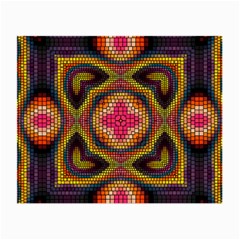 Kaleidoscope Art Pattern Ornament Small Glasses Cloth (2-side) by Pakrebo