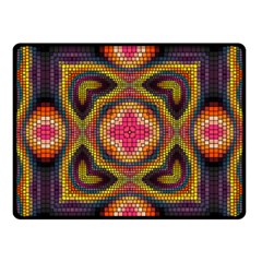 Kaleidoscope Art Pattern Ornament Double Sided Fleece Blanket (small)  by Pakrebo