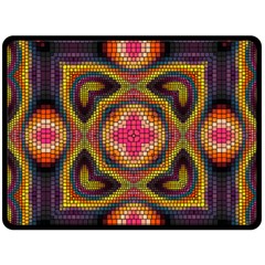 Kaleidoscope Art Pattern Ornament Double Sided Fleece Blanket (large)  by Pakrebo