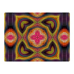 Kaleidoscope Art Pattern Ornament Double Sided Flano Blanket (mini)  by Pakrebo