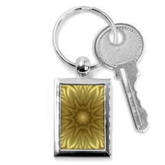 Background Pattern Golden Yellow Key Chains (rectangle)  by Pakrebo