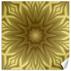 Background Pattern Golden Yellow Canvas 12  X 12  by Pakrebo