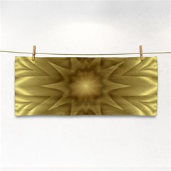 Background Pattern Golden Yellow Hand Towel by Pakrebo