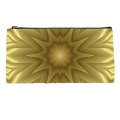 Background Pattern Golden Yellow Pencil Cases by Pakrebo