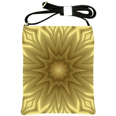 Background Pattern Golden Yellow Shoulder Sling Bag by Pakrebo