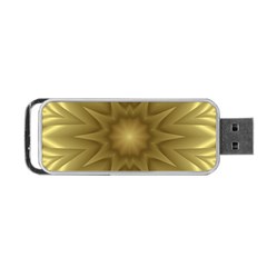 Background Pattern Golden Yellow Portable Usb Flash (two Sides) by Pakrebo