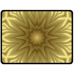 Background Pattern Golden Yellow Double Sided Fleece Blanket (large)  by Pakrebo