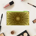 Background Pattern Golden Yellow Cosmetic Bag (XS) Back