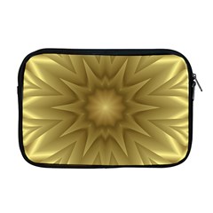 Background Pattern Golden Yellow Apple Macbook Pro 17  Zipper Case by Pakrebo