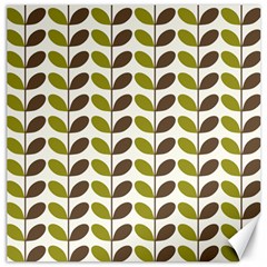 Leaf Plant Pattern Seamless Canvas 12  X 12  by Pakrebo