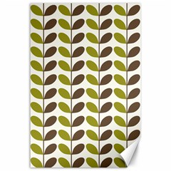 Leaf Plant Pattern Seamless Canvas 24  X 36  by Pakrebo