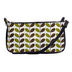 Leaf Plant Pattern Seamless Shoulder Clutch Bag by Pakrebo