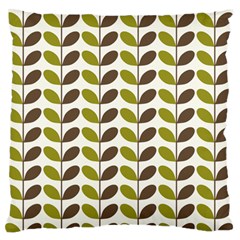 Leaf Plant Pattern Seamless Large Flano Cushion Case (one Side) by Pakrebo