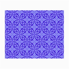 Decor Pattern Blue Curved Line Small Glasses Cloth (2-side) by Pakrebo