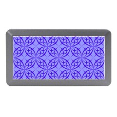 Decor Pattern Blue Curved Line Memory Card Reader (mini) by Pakrebo