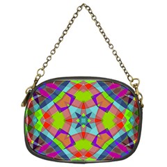 Farbenpracht Kaleidoscope Pattern Chain Purse (one Side) by Pakrebo