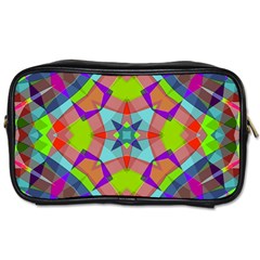 Farbenpracht Kaleidoscope Pattern Toiletries Bag (two Sides) by Pakrebo