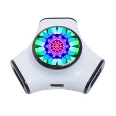 Ornament Kaleidoscope 3-port Usb Hub by Pakrebo