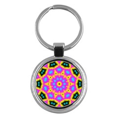 Background Fractal Structure Key Chains (round)  by Pakrebo