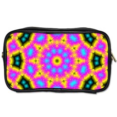 Background Fractal Structure Toiletries Bag (one Side) by Pakrebo