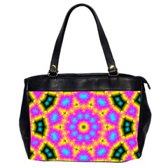 Background Fractal Structure Oversize Office Handbag (2 Sides) by Pakrebo