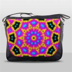 Background Fractal Structure Messenger Bag by Pakrebo