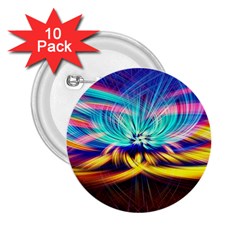 Colorful Chakra Lsd Spirituality 2.25  Buttons (10 pack) 