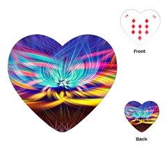 Colorful Chakra Lsd Spirituality Playing Cards (Heart)