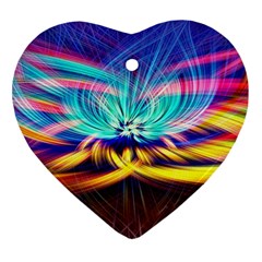 Colorful Chakra Lsd Spirituality Heart Ornament (Two Sides)