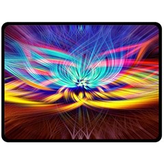 Colorful Chakra Lsd Spirituality Fleece Blanket (Large) 