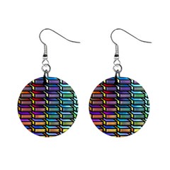 Pattern Background Creativity Mini Button Earrings by Pakrebo