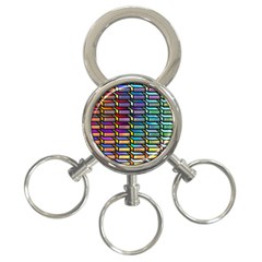 Pattern Background Creativity 3-ring Key Chains