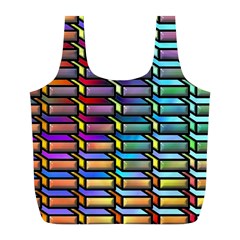 Pattern Background Creativity Full Print Recycle Bag (l) by Pakrebo