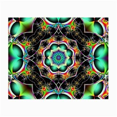 Fractal Chaos Symmetry Psychedelic Small Glasses Cloth by Pakrebo