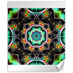 Fractal Chaos Symmetry Psychedelic Canvas 16  X 20  by Pakrebo