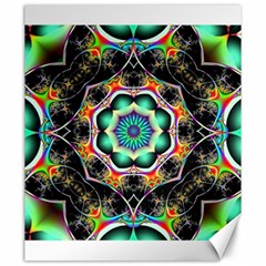 Fractal Chaos Symmetry Psychedelic Canvas 20  X 24  by Pakrebo