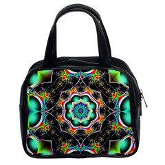 Fractal Chaos Symmetry Psychedelic Classic Handbag (two Sides) by Pakrebo